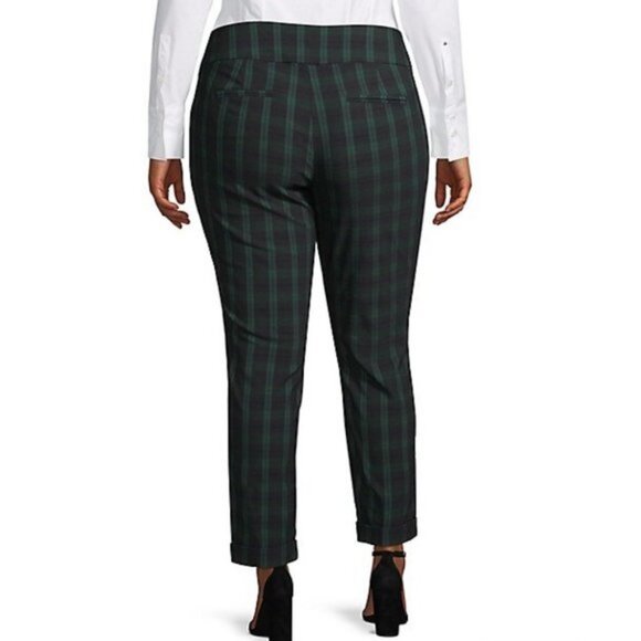 Lord & Taylor Kelly Pull-On Plaid Tartan Pants Womens Size 18W - Picture 2 of 7